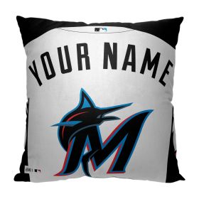 [Personalization Only] OFFICIAL MLB Jersey Personalized Pillow - Miami Marlins