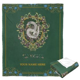 [Personalization Only] Harry Potter - Botanical Slytherin (Personalized Silk Touch Throw)