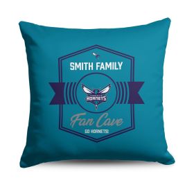 NBA Charlotte Hornets Dominion Personalized Throw Pillow 18×18 Inches