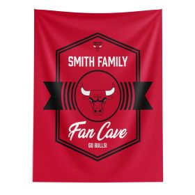 NBA Chicago Bulls Dominion Personalized Wall Hanging 50×60 Inches
