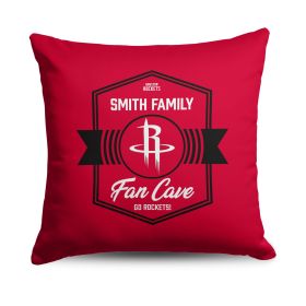 NBA Houston Rockets Dominion Personalized Throw Pillow 18×18 Inches