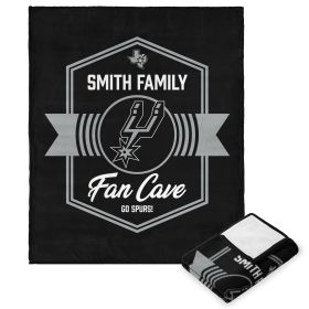 NBA San Antonio Spurs Dominion Personalized Silk Touch Throw Blanket 50X60 Inches