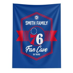 NBA Philadelphia 76ers Dominion Personalized Wall Hanging 50×60 Inches