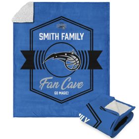 NBA Orlando Magic Dominion Personalized Silk Touch Sherpa Throw Blanket 50X60 Inches