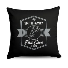 NBA San Antonio Spurs Dominion Personalized Throw Pillow 18×18 Inches