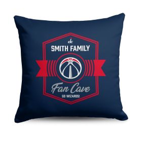 NBA Washington Wizards Dominion Personalized Throw Pillow 18×18 Inches