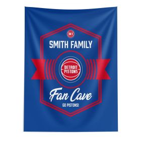 NBA Detroit Pistons Dominion Personalized Wall Hanging 50×60 Inches