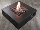 Living Source International Fiber Reinforced Concrete Propane/Natural Gas Fire Pit table(Charcoal)