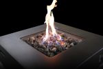 Living Source International Fiber Reinforced Concrete Propane/Natural Gas Fire Pit table(Charcoal)
